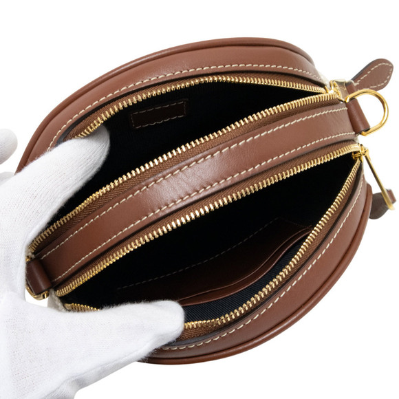 Burberry Louise Crossbody Shoulder Bag Canvas Leather Natural Beige Tan Brown - Picture 3 of 11